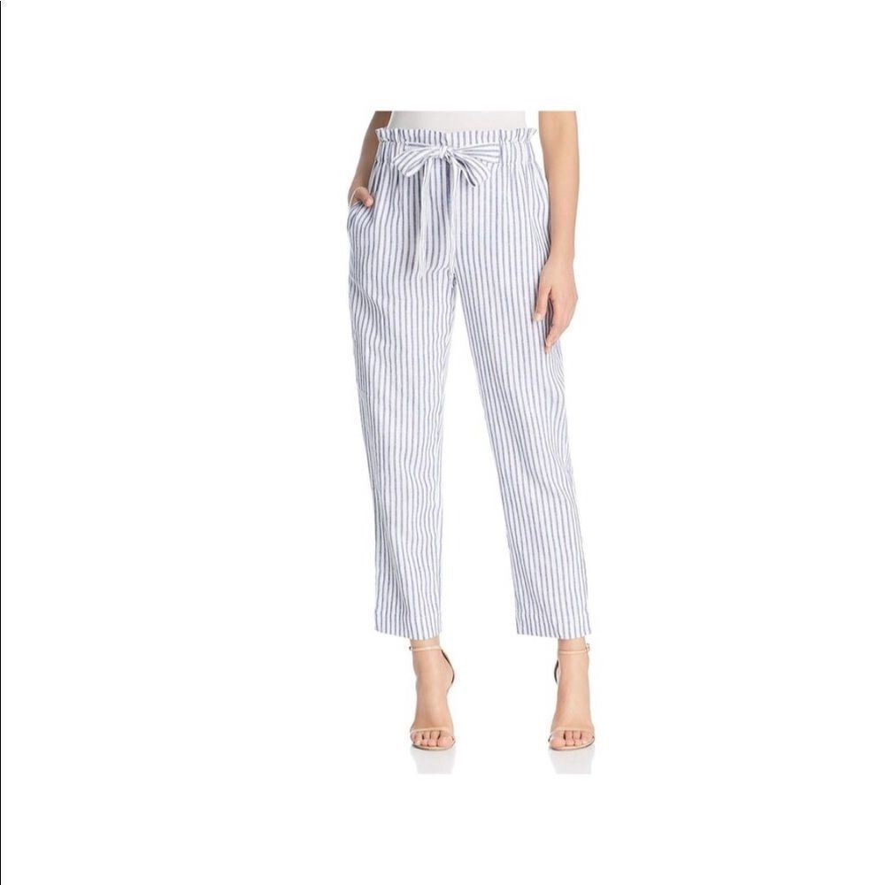 ✨BeachLunchLounge Womens Linen Pants Striped Knot✨